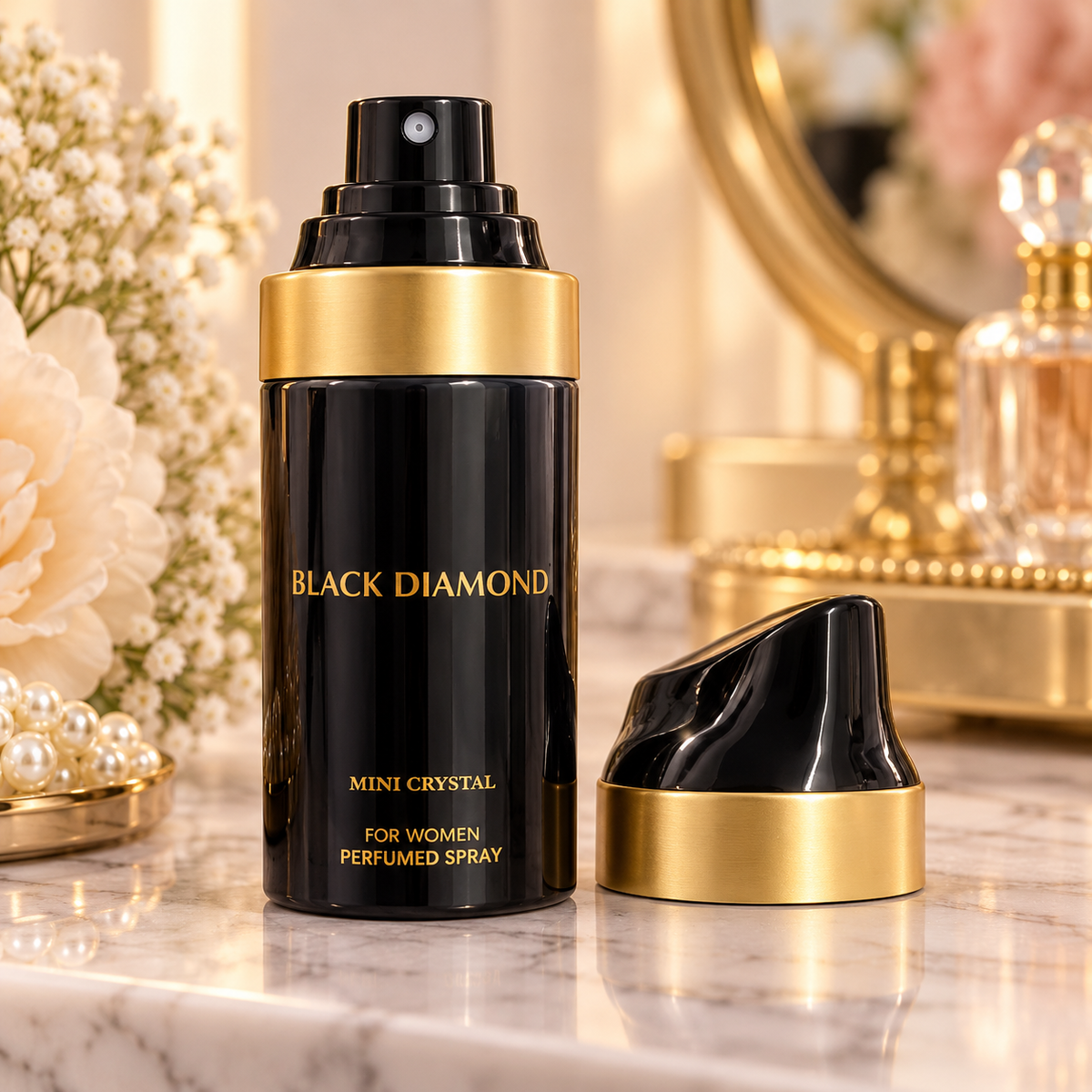 Black Diamond – Mini Crystal Body Spray for Women