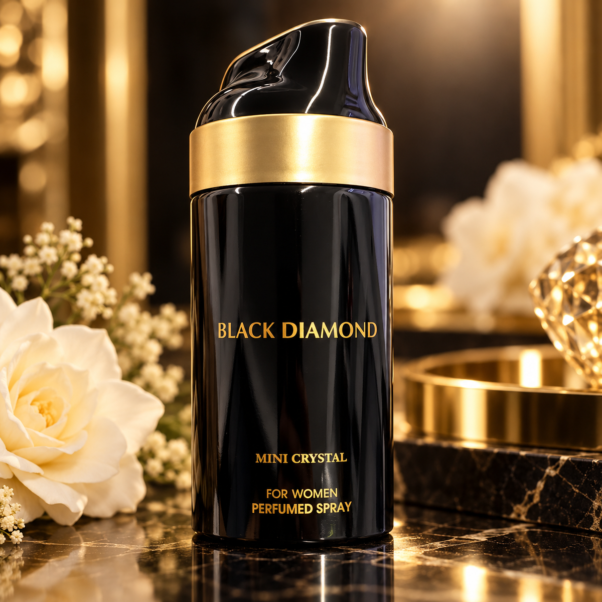 Black Diamond – Mini Crystal Body Spray for Women
