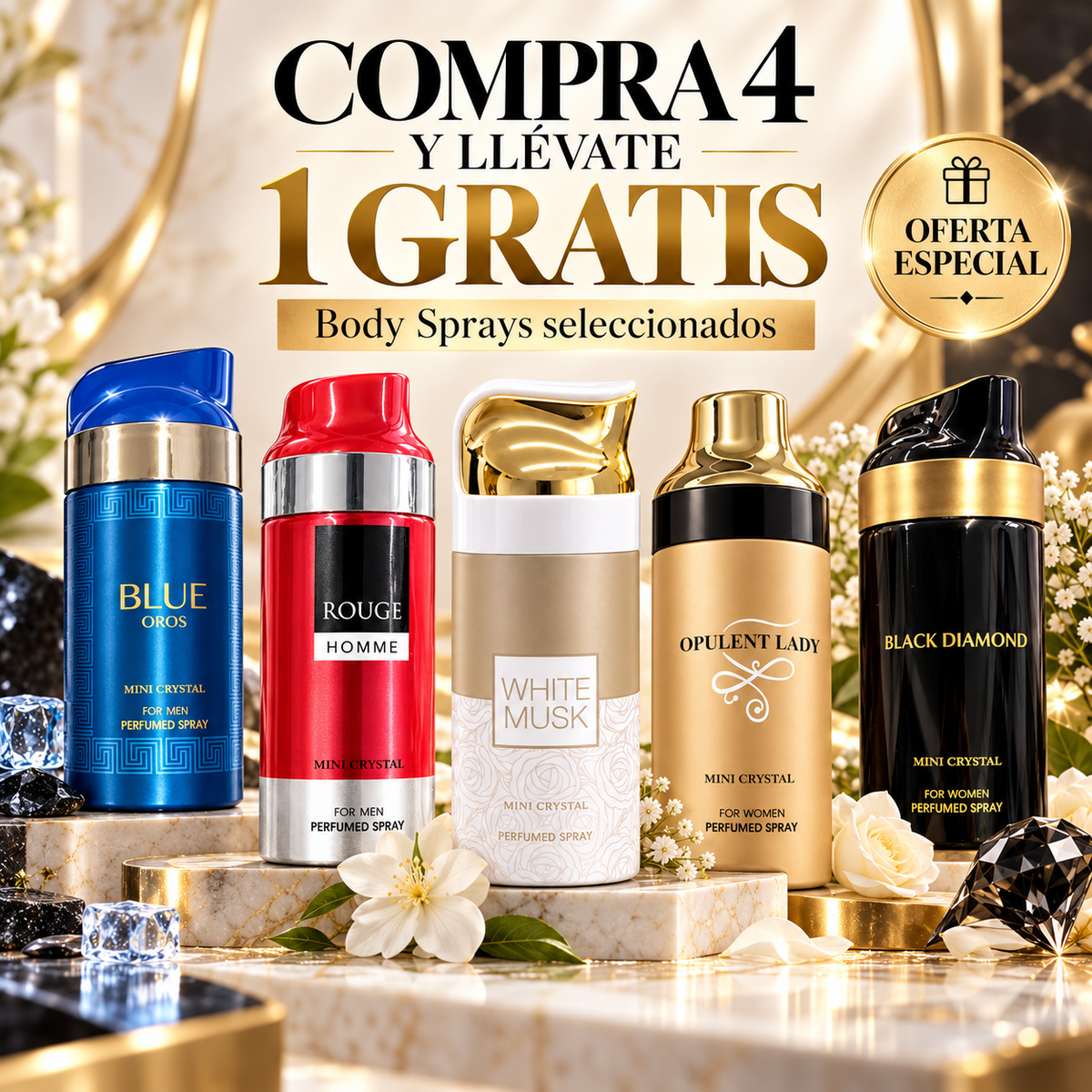 Body Spray 4+1 GRATIS