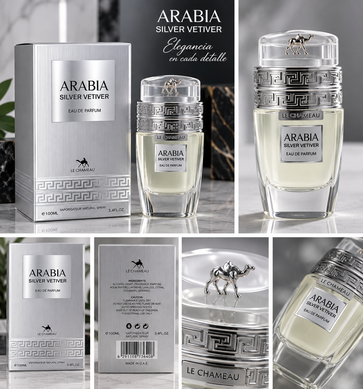 Arabia Silver Vetiver – Le Chameau Eau de Parfum 100 ml