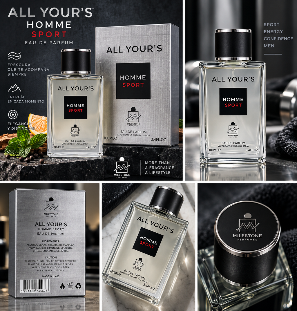 All Yours Homme Sport – Milestone Eau de Parfum 100 ml