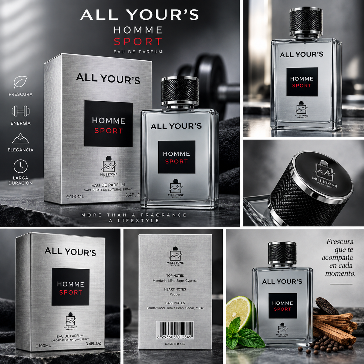 All Yours Homme Sport – Milestone Eau de Parfum 100 ml