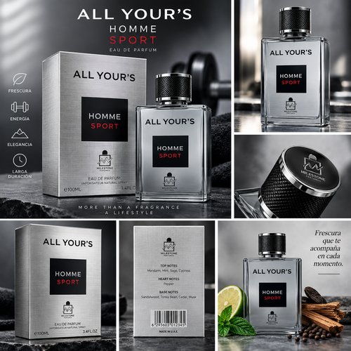 All Yours Homme Sport – Milestone Eau de Parfum 100 ml